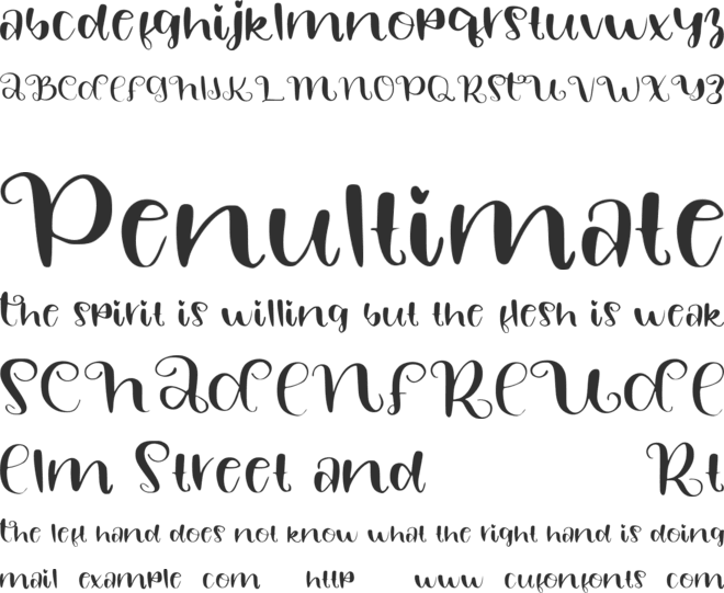 HAPPY WINTER font preview