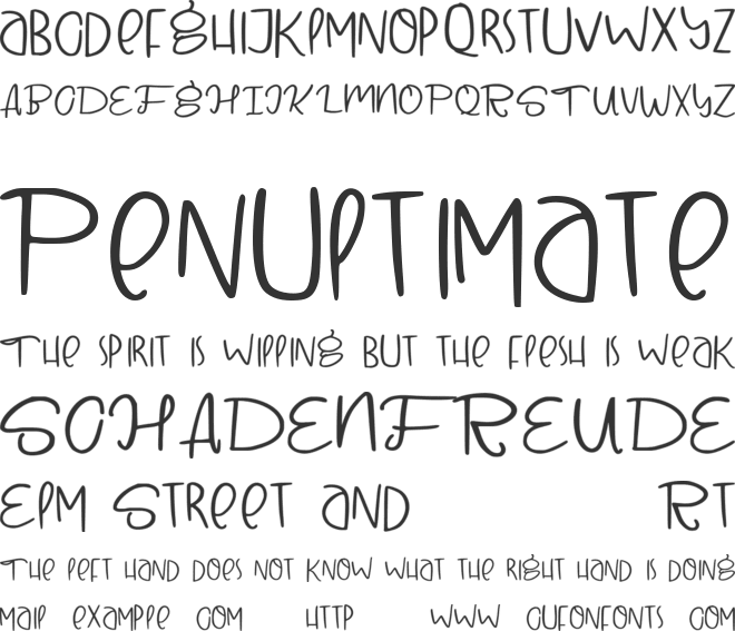 Winter Christmas font preview