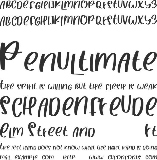 CHRISTMAS GIVEAWAY font preview