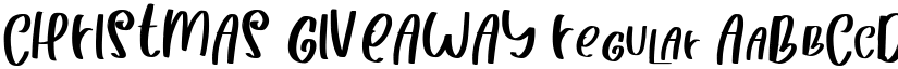 CHRISTMAS GIVEAWAY Regular font