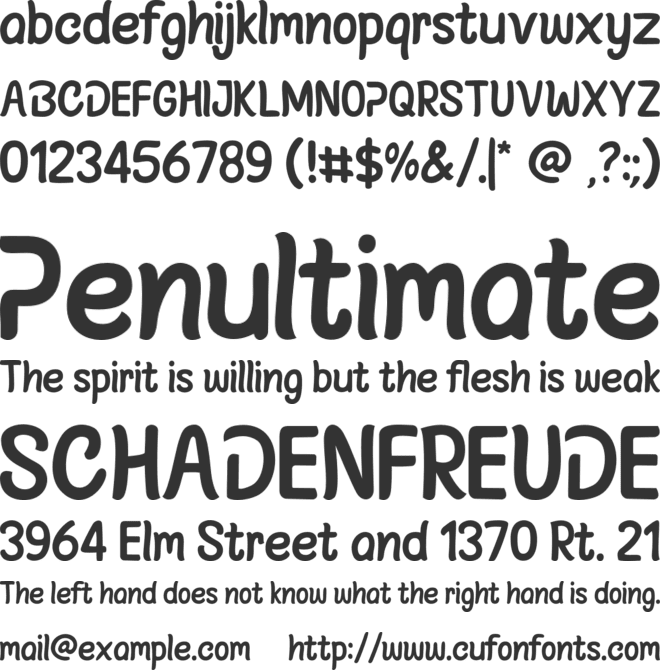 Veilsco font preview