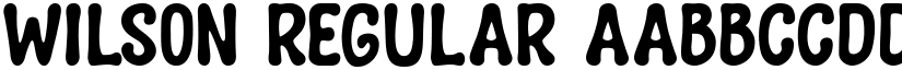 wilson Regular font