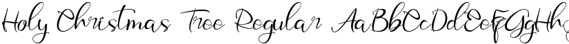 Holy Christmas Tree Regular font