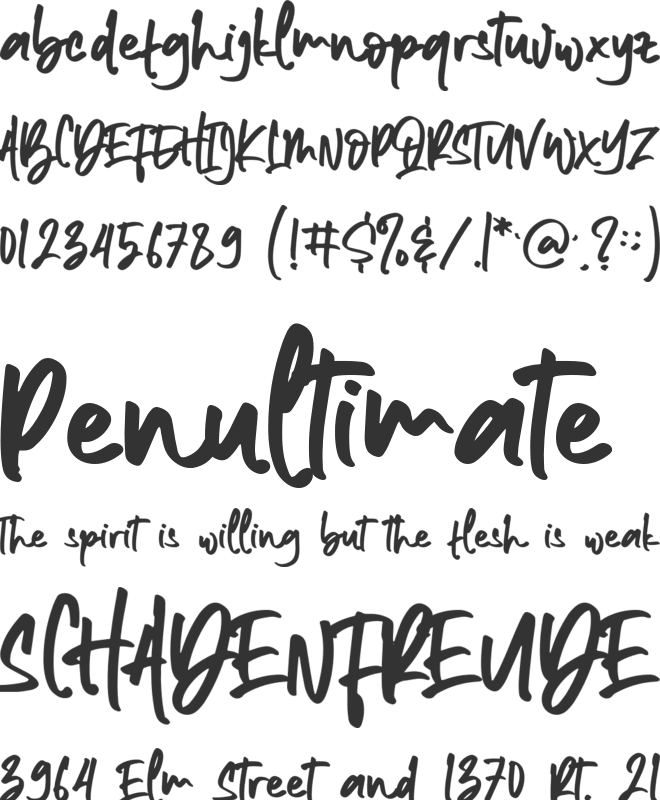 Sandy Antoniuss font preview