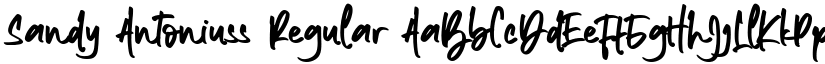 Sandy Antoniuss Regular font