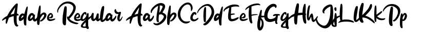 Adabe Regular font