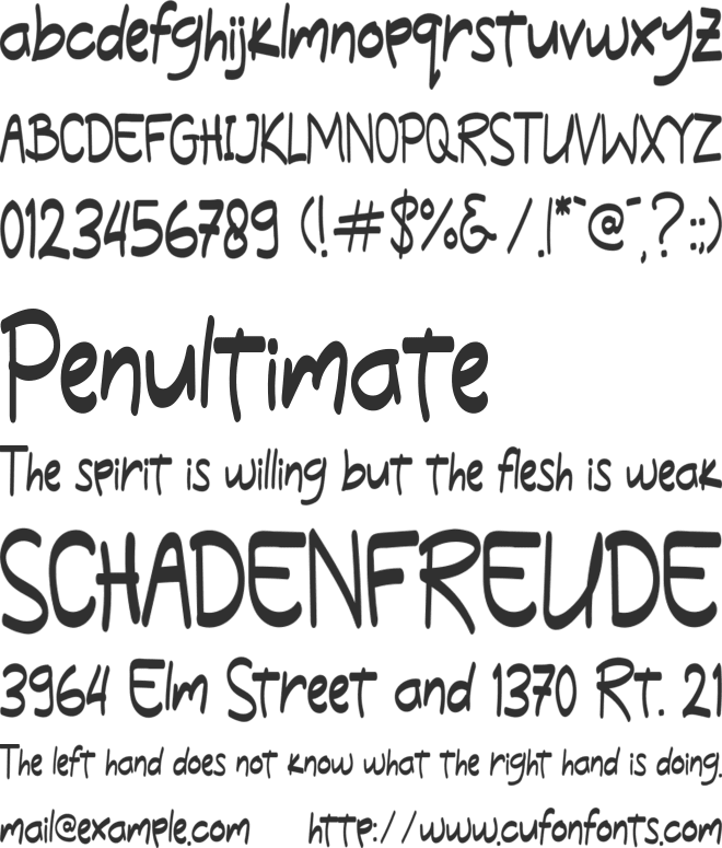 Jackqualine font preview