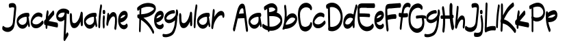 Jackqualine Regular font