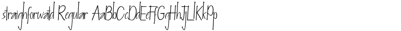 straighforwatd Regular font