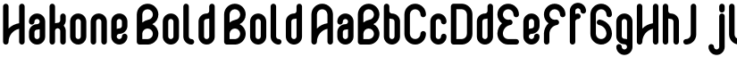 Hakone Bold Bold font