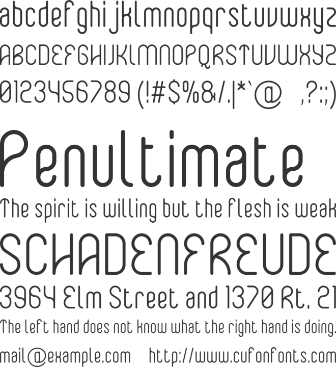 Hakone font preview