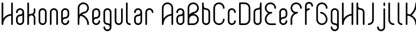 Hakone Regular font