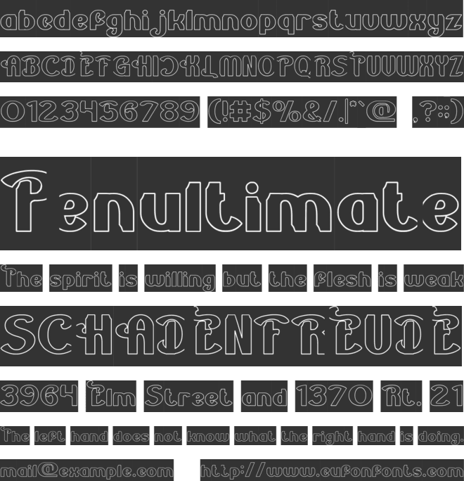 The Revolutions-Hollow-Inverse font preview