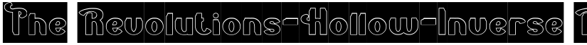 The Revolutions-Hollow-Inverse Regular font