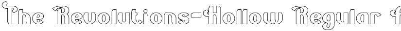 The Revolutions-Hollow Regular font