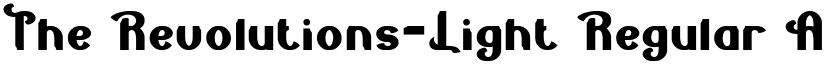 The Revolutions-Light Regular font