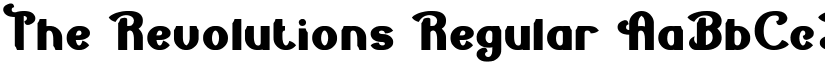 The Revolutions Regular font