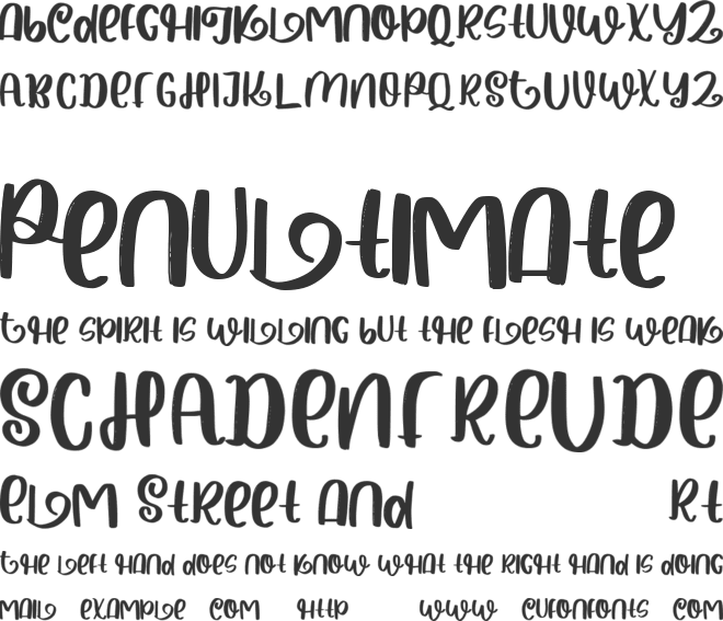 Halloween Spooky font preview