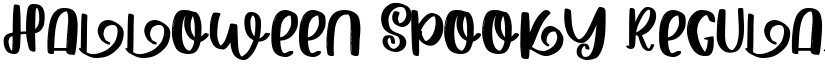 Halloween Spooky Regular font