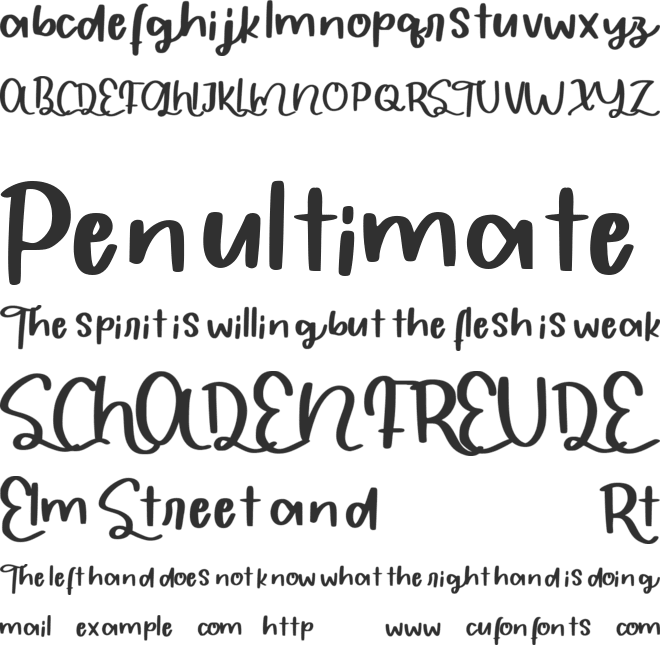Aroma Garlic font preview