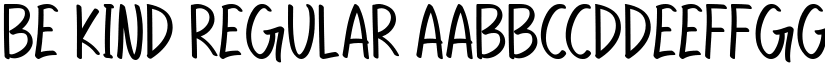 Be Kind Regular font