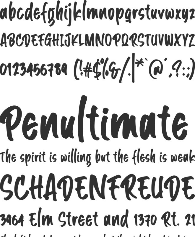 Angle Janks font preview