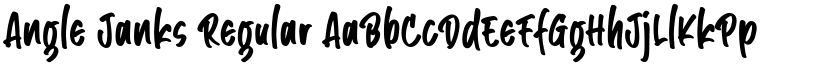 Angle Janks Regular font