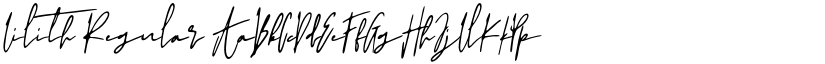 Lilith Regular font