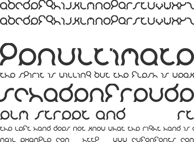 Mozzie font preview