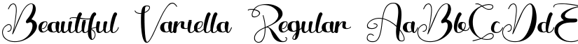 Beautiful Variella Regular font