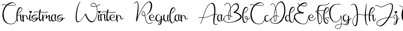 Christmas Winter Regular font