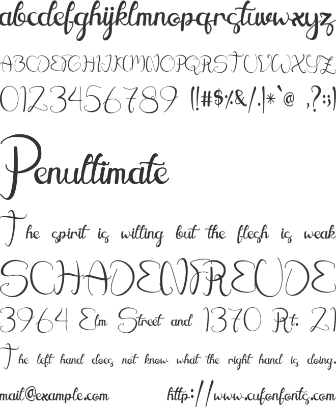 Agathis font preview