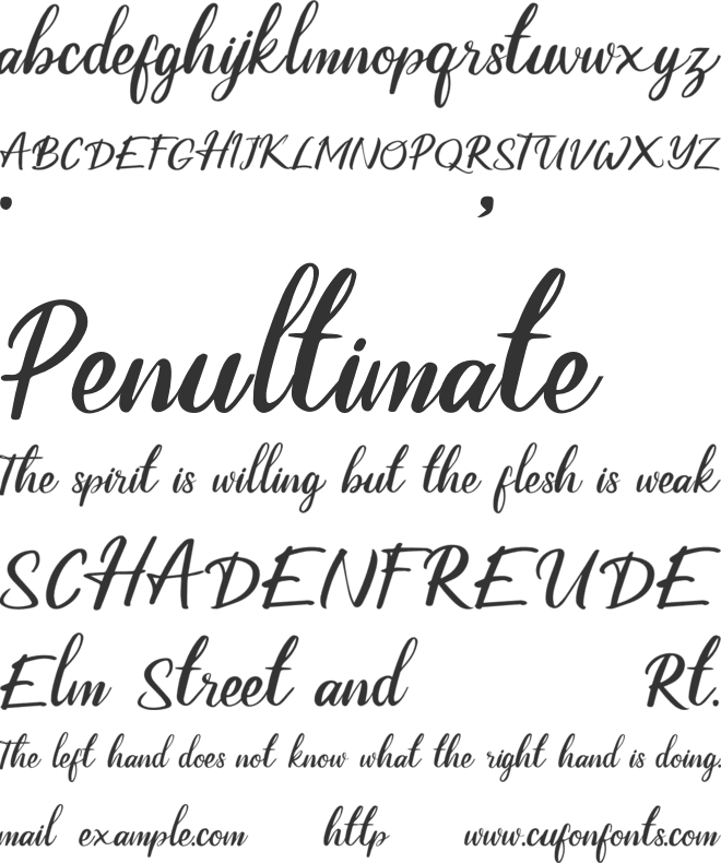 Ballano font preview