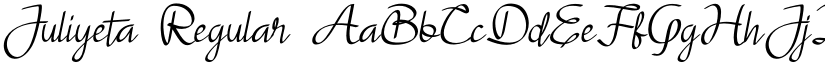Juliyeta Regular font