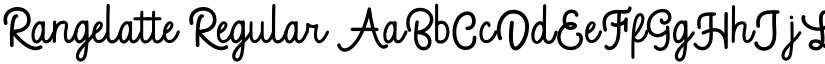 Rangelatte Regular font