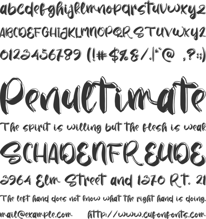 Summer font preview