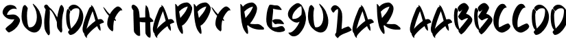 SUNDAY HAPPY Regular font
