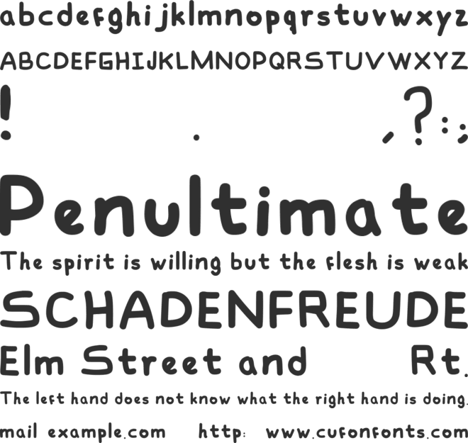 Gonzo font preview