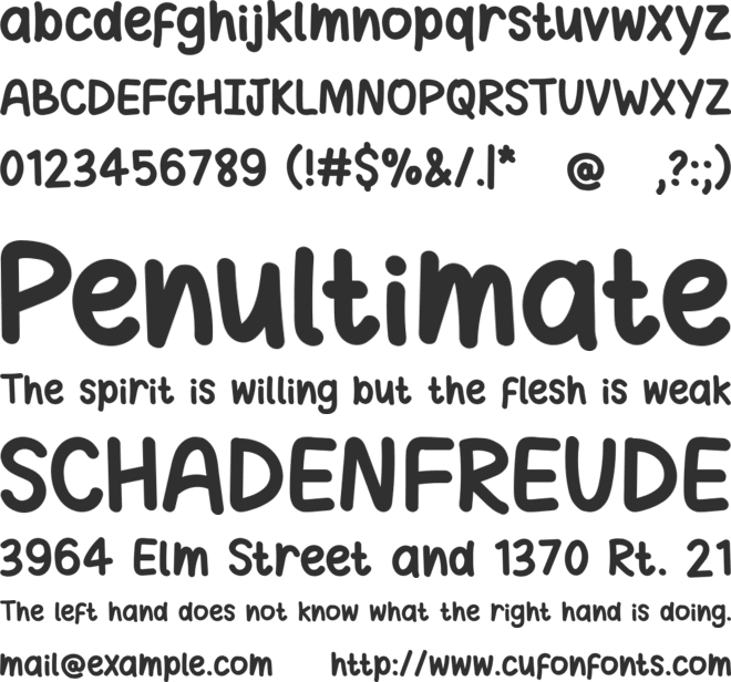 coconutz font preview