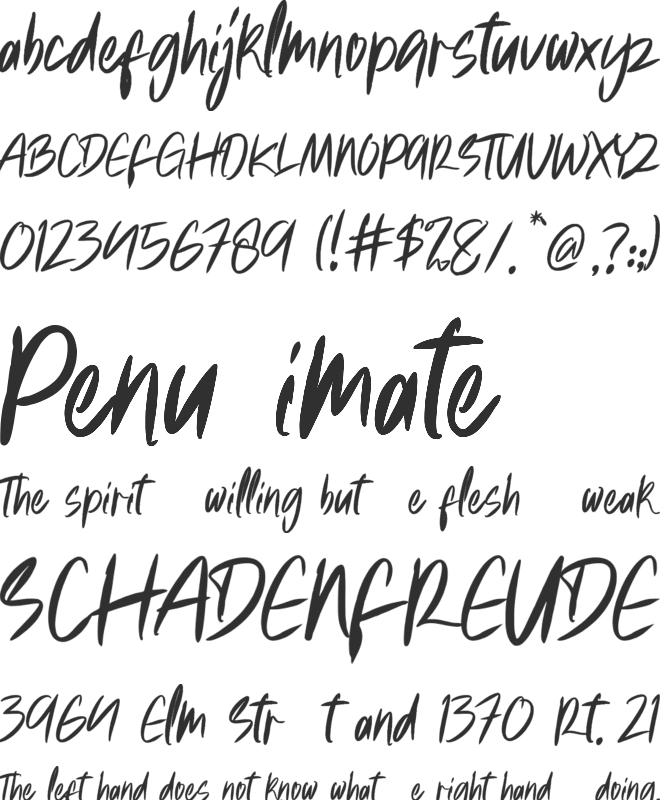 milliwatts font preview