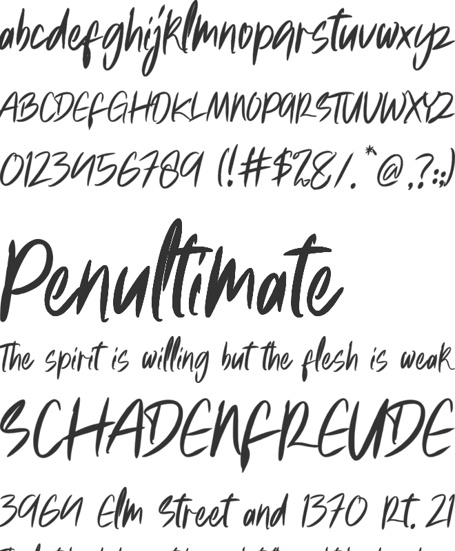 milliwatts font preview