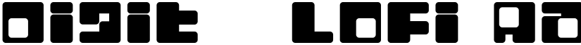 Digit   LoFi font