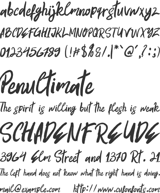 BIG BOSS font preview