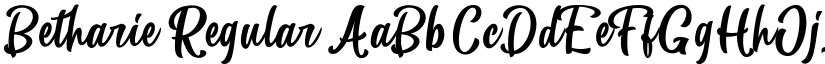 Betharie Regular font