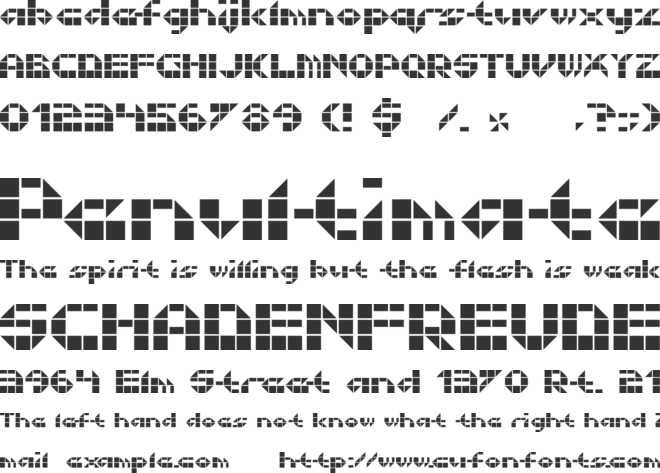 Litebrite 1975 font preview