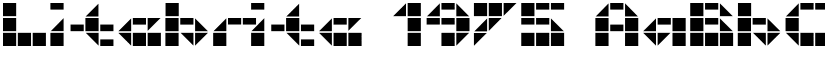 Litebrite 1975 font