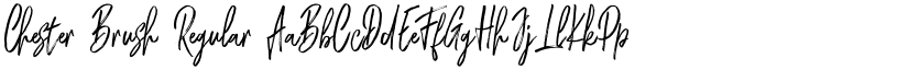 Chester Brush Regular font