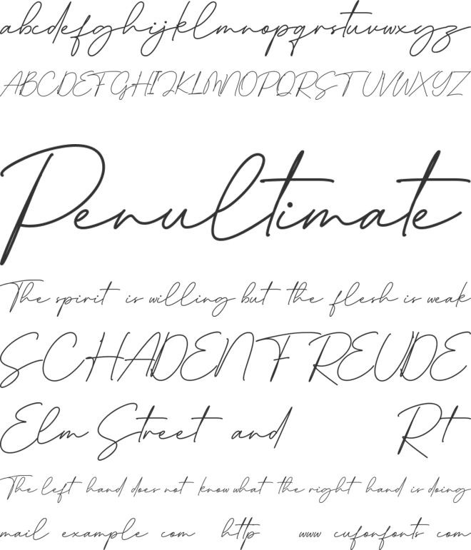 Mad World Free font preview