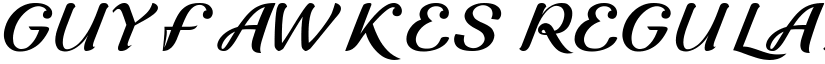 Guyfawkes Regular font