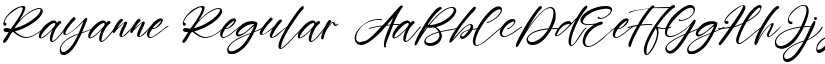 Rayanne Regular font
